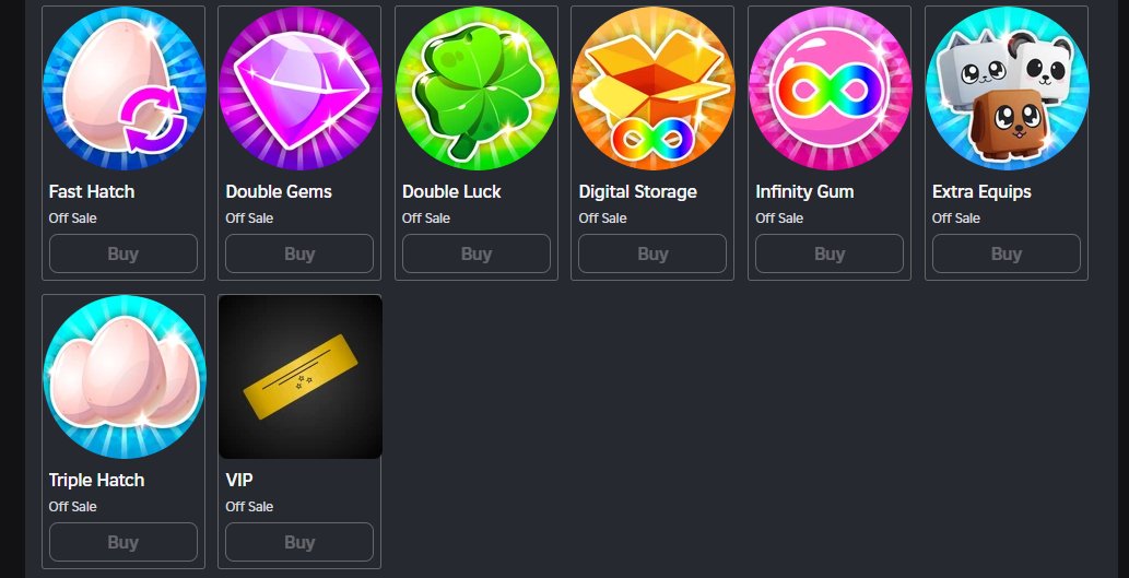 Bubble Gum Simulator All Gamepass coupon